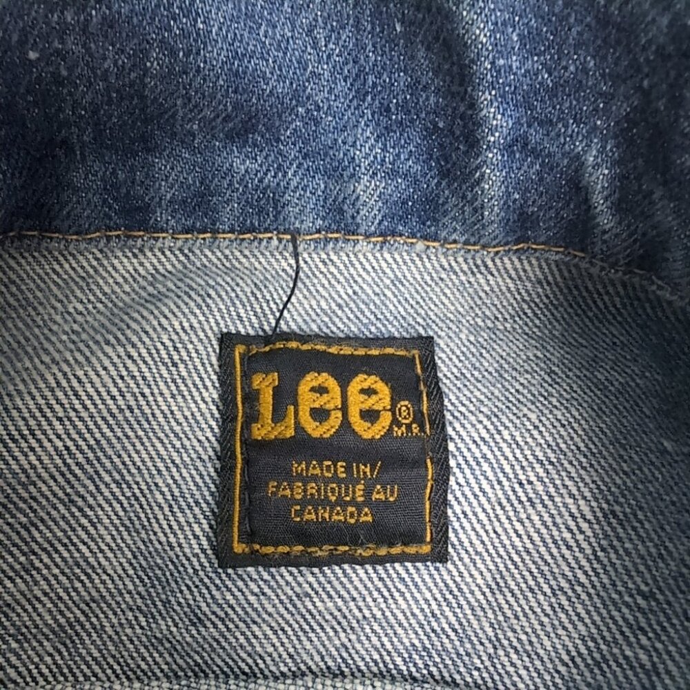 Vintage Lee Riders Made In Canada Denim Jean Jacket Medium To Dark Wash - Picture 2 of 10